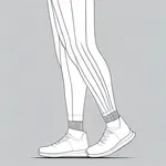 white leg warmers image